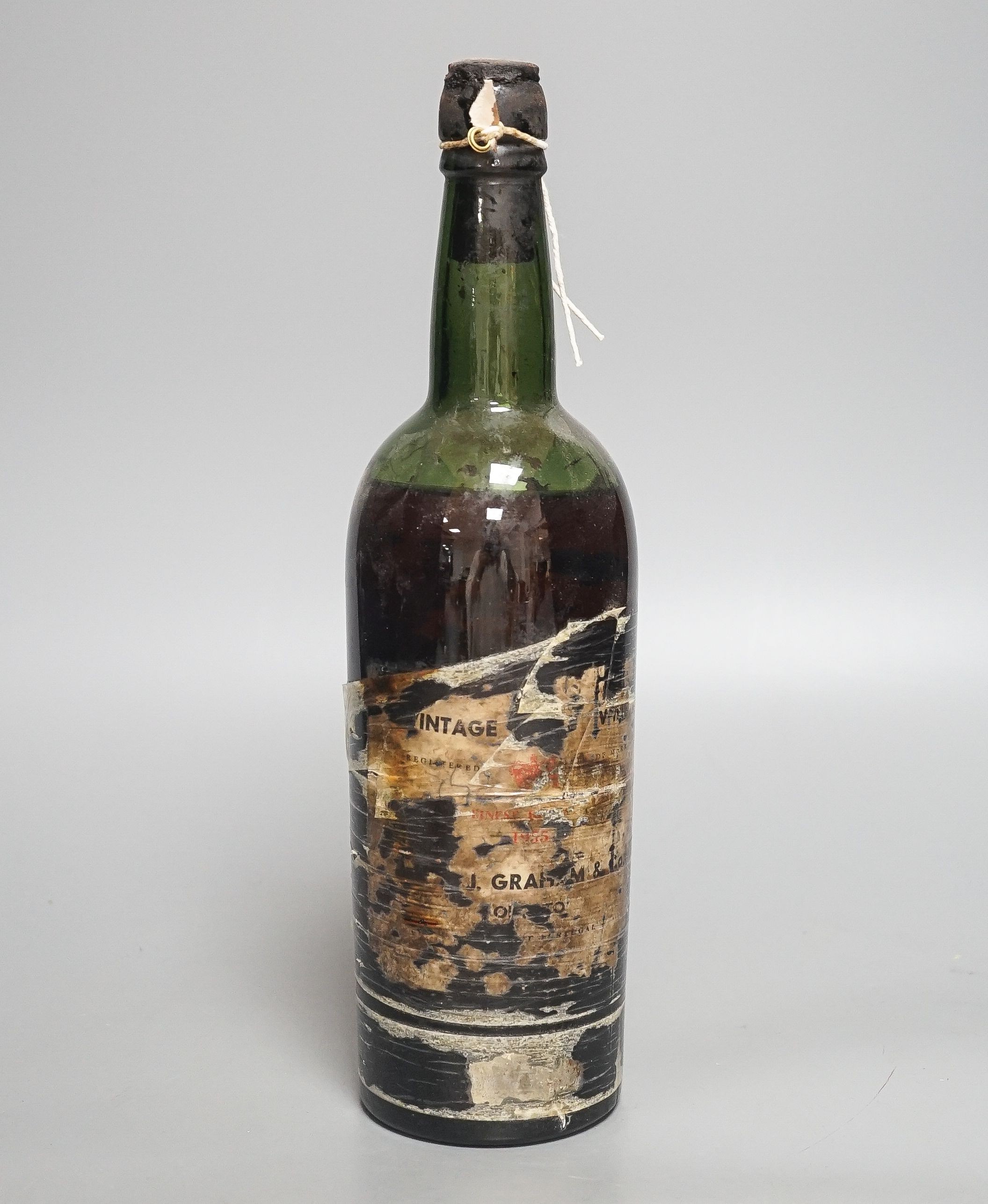 One bottle of Graham 1955 vintage port
